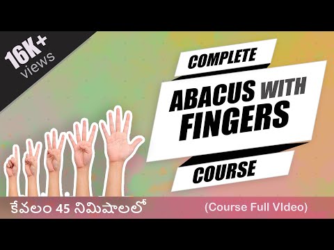 Abacus with Fingers Full Course Video | Easy Learning Abacus  | MathLab | Abacus In Telugu
