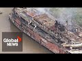 Cleaning up torched Queen of Sidney ferry could take years, millions of dollars, experts say