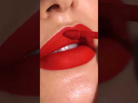 The perfect red lipstick for a classic holiday makeup look ❤️💋 Fenty Beauty Icon Velvet Lipstick