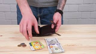 Кошелек универсальный 14682 Vintage темно-коричневый