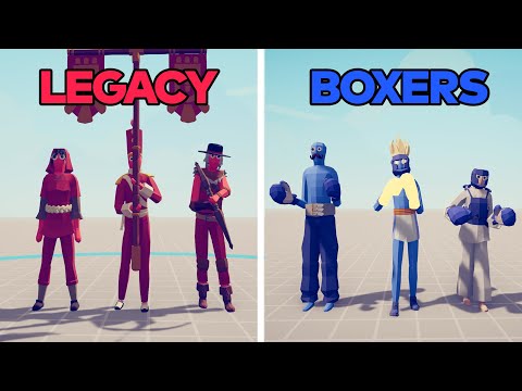 BOXER TEAM vs LEGACY TEAM - Totally Accurate Battle Simulator   TABS