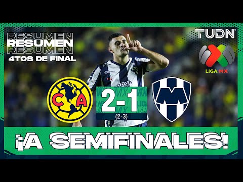 Highlights and goals | América (2)2-1(3) Monterrey | Liga MX - Quarterfinals Apertura 2025 | TUDN