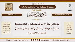 [3436/2591] وجوب التثبت من دين المرأة وأخلاقها قبل الزواج بها