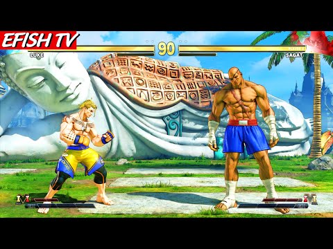 Luke vs Sagat (Hardest AI) - Street Fighter V