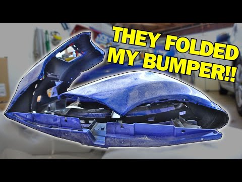How to Unfold a Partify or eBay Front Bumper | WRX STi Front End Swap