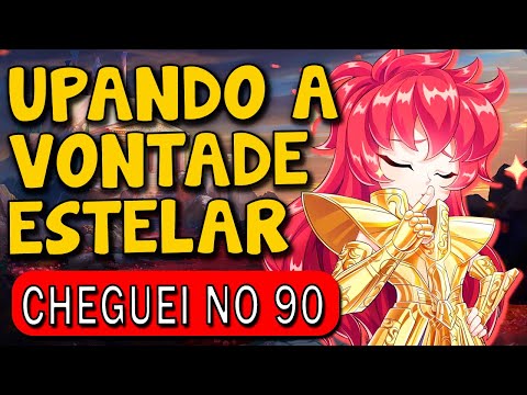 MELHORANDO A VONTADE ESTELAR UPANDO CAVALEIROS A, CHEGUEI NO LVL 90 - SAINT SEIYA AWAKENING