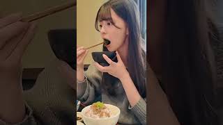 桜田彩叶が食べるだけの動画【定食】