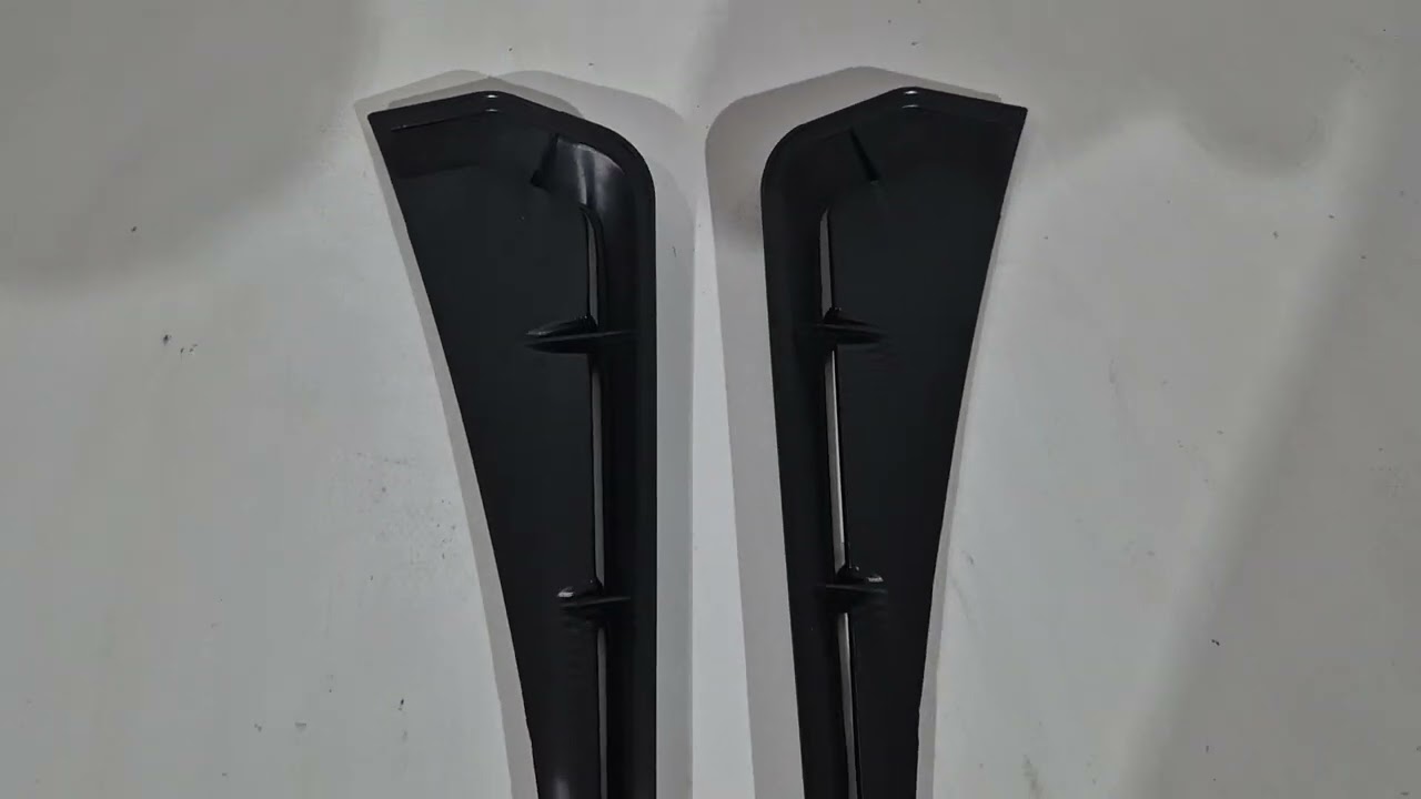 Універсальні бокові зябра DPT V-1 (ABS) (2шт) (чорний глянець) Video 1