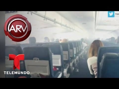 Avión tuvo que aterrizar cuando cabina se llenó de humo | Al Rojo Vivo | Telemundo