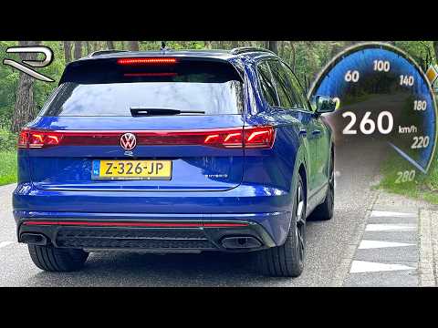 2024 VW Touareg R 0-260 Acceleration Top Speed & Sound