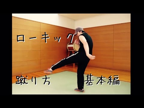 【立ち技】ローキック　蹴り方(・ω・)ワンポイント　初心者用
