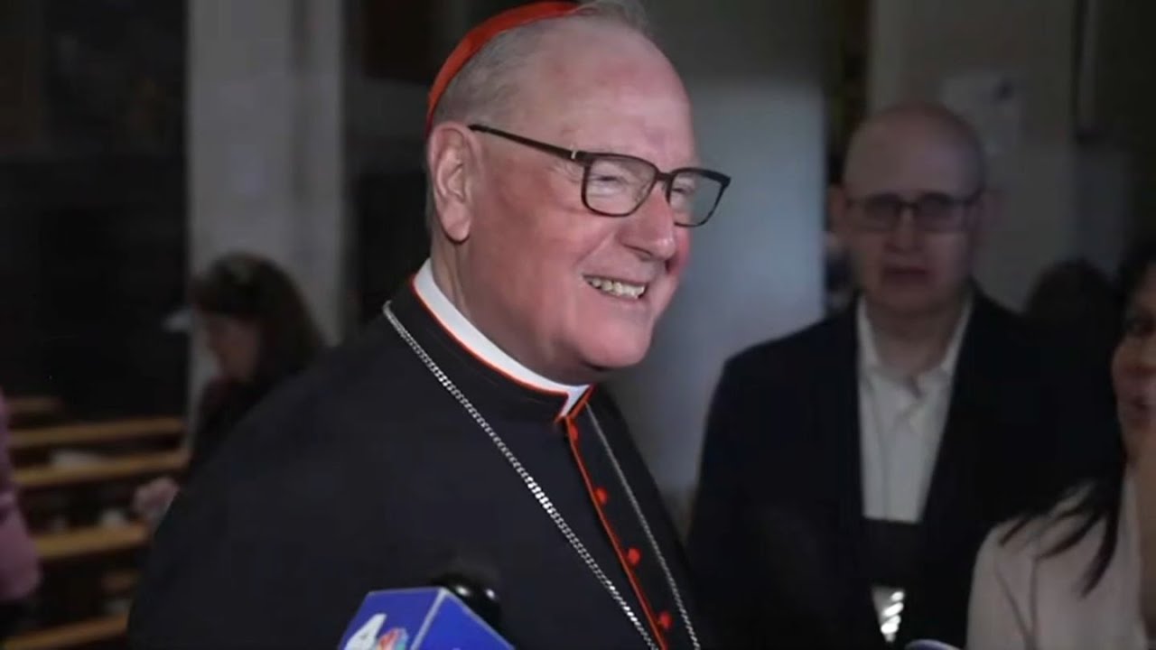 Cardinal Timothy Dolan of New York speaks about upcoming papal conclave | NBC New York