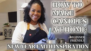 Cozy Christmas Candle Making at Home | Faith, Intention & Handmade Gifts 🕯️🎄