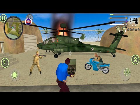 Panther Police Spider-Man Rope Hero Vice Town - Fun in Army Base #6 - Android Gameplay