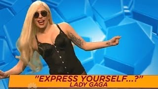 Lady Gaga Spoofs Madonna &quot;Express Yourself&quot; VS &quot;Born This Way&quot; on SNL