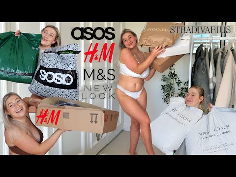 HUGE MIDSIZE PRE SPRING HAUL + TRY ON 2024 | SIZE 14| H&M, ASOS, M&S, NEWLOOK