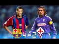 Barcelona 4 - 2 Fiorentina (Rivaldo x Batistuta) ● UCL 2000 | Extended Highlights & Goals