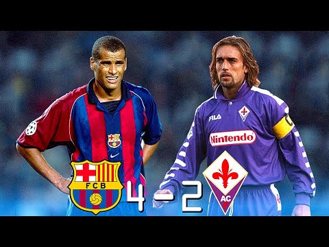Barcelona 4 - 2 Fiorentina (Rivaldo x Batistuta) ● UCL 2000 | Extended Highlights & Goals