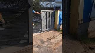 sliding gate instalation/#shorts #welding#dinoopvlogs