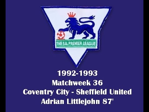 FA Premier League. Season 1992-1993. Matchweek 36. Professional valley from Adrian Littlejohn.