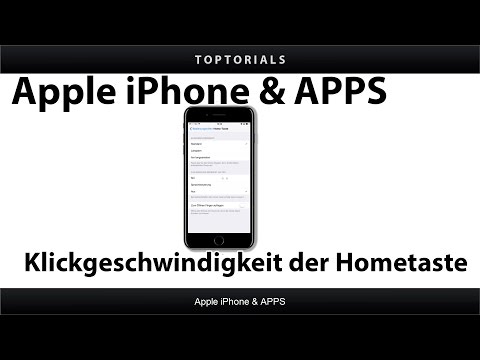 Klickgeschwindigkeit der Hometaste anpassen (iPhone 7 Plus / IOS 10)