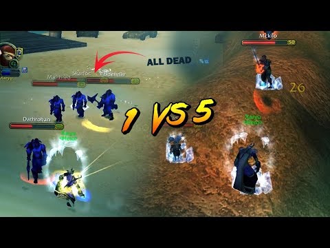 Xaryu with the INSANE 1 vs 5! (WORLD PVP MONTAGE)