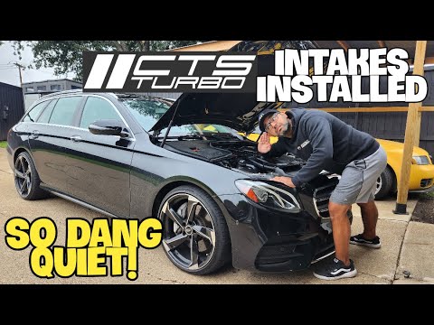 CTS Turbo intakes install + quick review: SO QUIET! Mercedes E400 wagon (M276 C400/C450/C43AMG/w213)