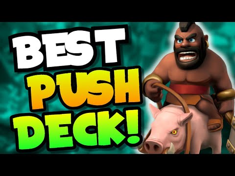 The *BEST* HOG RIDER Deck In CLASH ROYALE!
