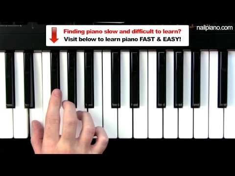 Easy Piano Lessons - E Minor Scale Tutorial