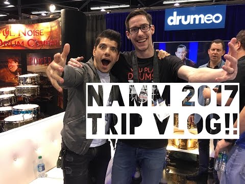 Coop3rdrumm3r goes to NAMM 2017 - Ft. Cobus, Jared Falk, Anika Nilles & More! VLOG