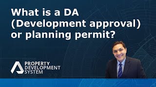 What is a DA (Development approval) or planning permit