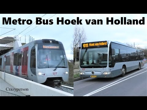 Hoekse Lijn RET Metro en Bus Hoek van Holland Strandweg Rotterdam 2023