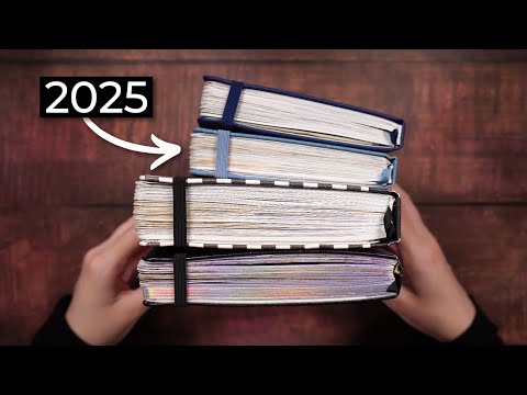 A Year in My Journals 💜 2025 flip through