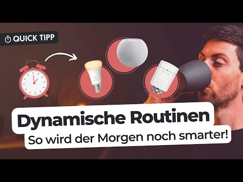 Dynamische Morgenroutine: Licht an, wenn der Wecker klingelt!