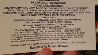 I.C.P. Dog Beats Alternate CD Cover Unpackaging