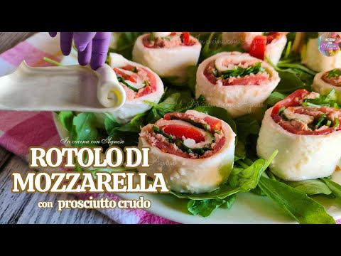 ROTOLO di MOZZARELLA FARCITO - ricetta fresca, veloce ed economica IDEALE PER L’ESTATE 🍅🌱🥓