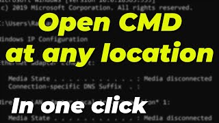 How to Open Command Prompt in any Folder | how to open cmd at any location