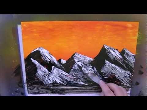 Spray painting art by Ivan Peroncik 8 - mountains