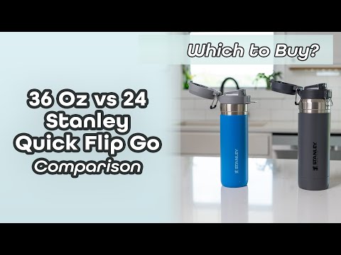 Which to Buy? 36 Oz vs 24 Oz Stanley Quick Flip Go Water Bottles Compared
