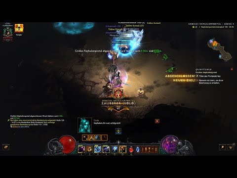 D3 - Wizard - Typhon Set (Frost Hydra Build) Gr 120 Solo (Rank 61) - Only shield pylon!
