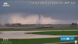 WATCH: MnDOT cameras catch tornado forming near Rochester