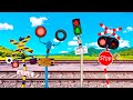 Railroad Crossing Trying Various Replacements For A Broken Light Железнодорожный пе
