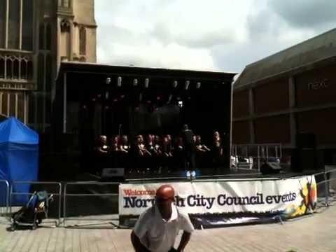 Norwich Rock Choir performs at The Forum, 7th July 2012