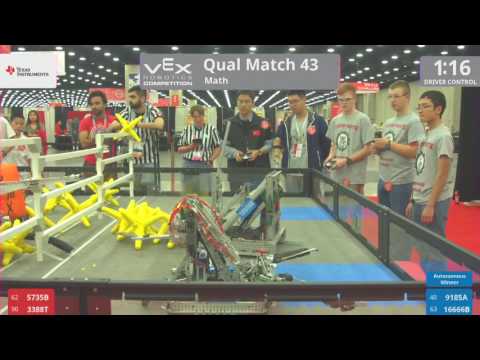2017 VRC Math Q43 - 5735B 3388T vs 9185A 16666B - 10 to 37