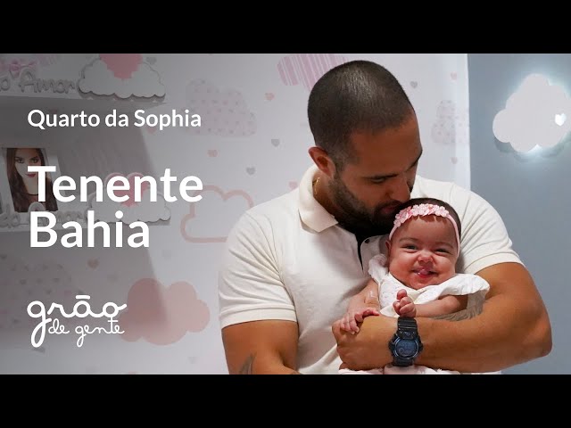 GRÃO DE GENTE PRESENTEIA TENENTE BAHIA E A FILHA SOPHIA COM QUARTO DE BEBÊ ESCOLHIDO PELA MÃE