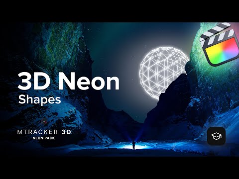mTracker 3D Neon Pack Tutorial — Tracking glowing elements illuminating your scene — MotionVFX