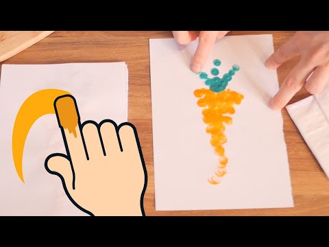 Morcovelul cu codita -  dactilo-pictura