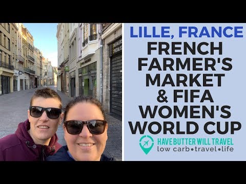 Lille Farmers market and the first Matilda's world cup game