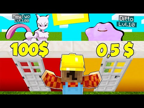 GUESS THE COST OF LEGENDARY POKEMON IN MINECRAFT ITA!!