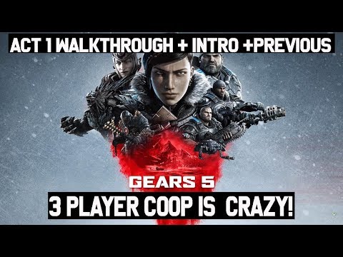 Gears 5  gameplay walkthrough | 3 player coop |  act 1 shot in the dark!